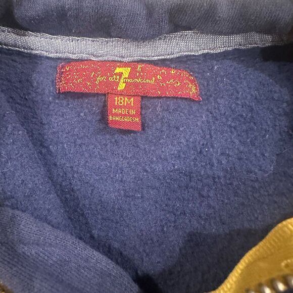 7 for all mankind boys pullover half zip sweater size 18 months - Picture 3 of 4